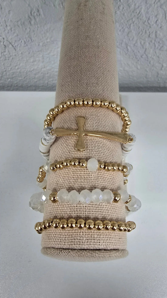 Set of 5 Cross Bracelet What's Hot