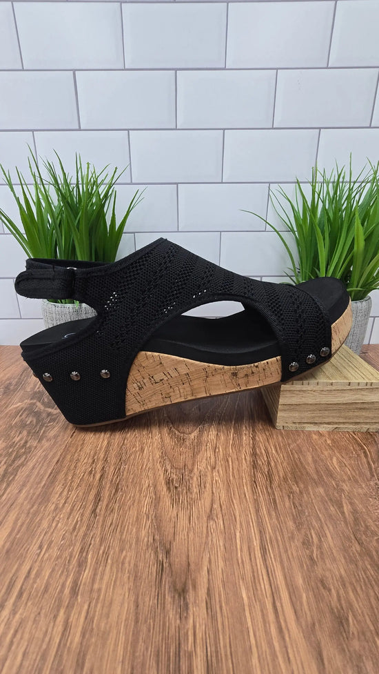 Carley Black Knit Corky's