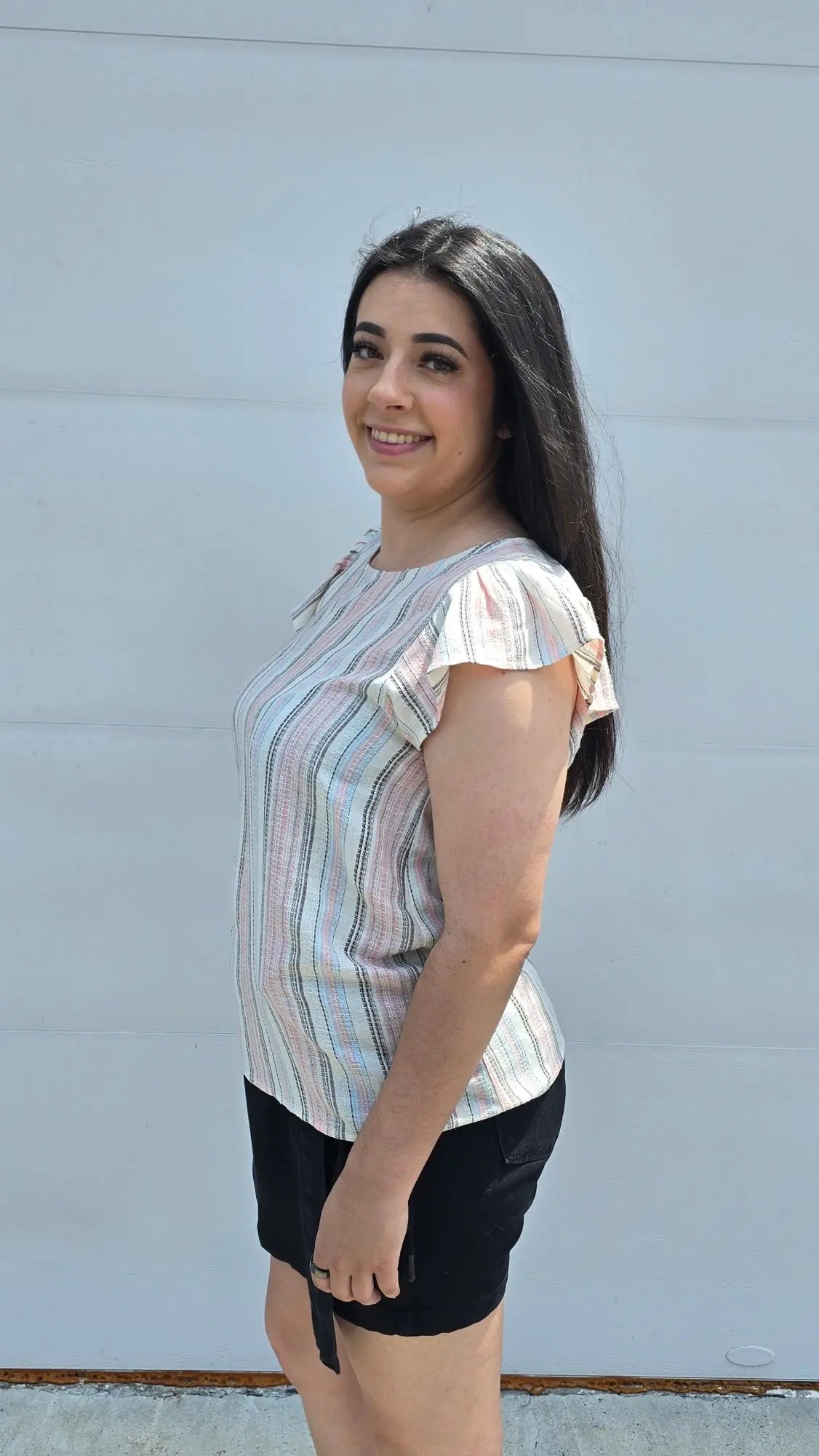 Yarndye Striped Top Staccato