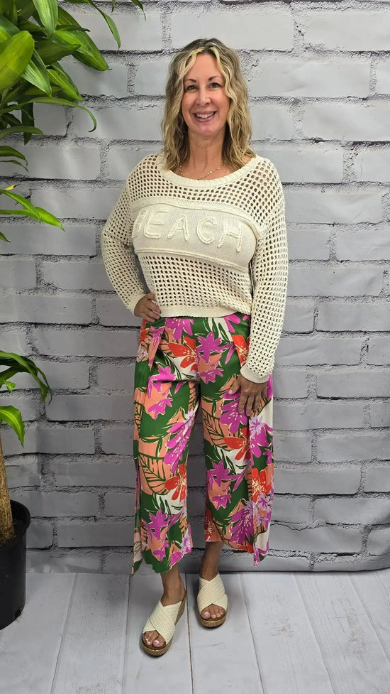 Tropic Like It’s Hot Palazzo Pants Tribal