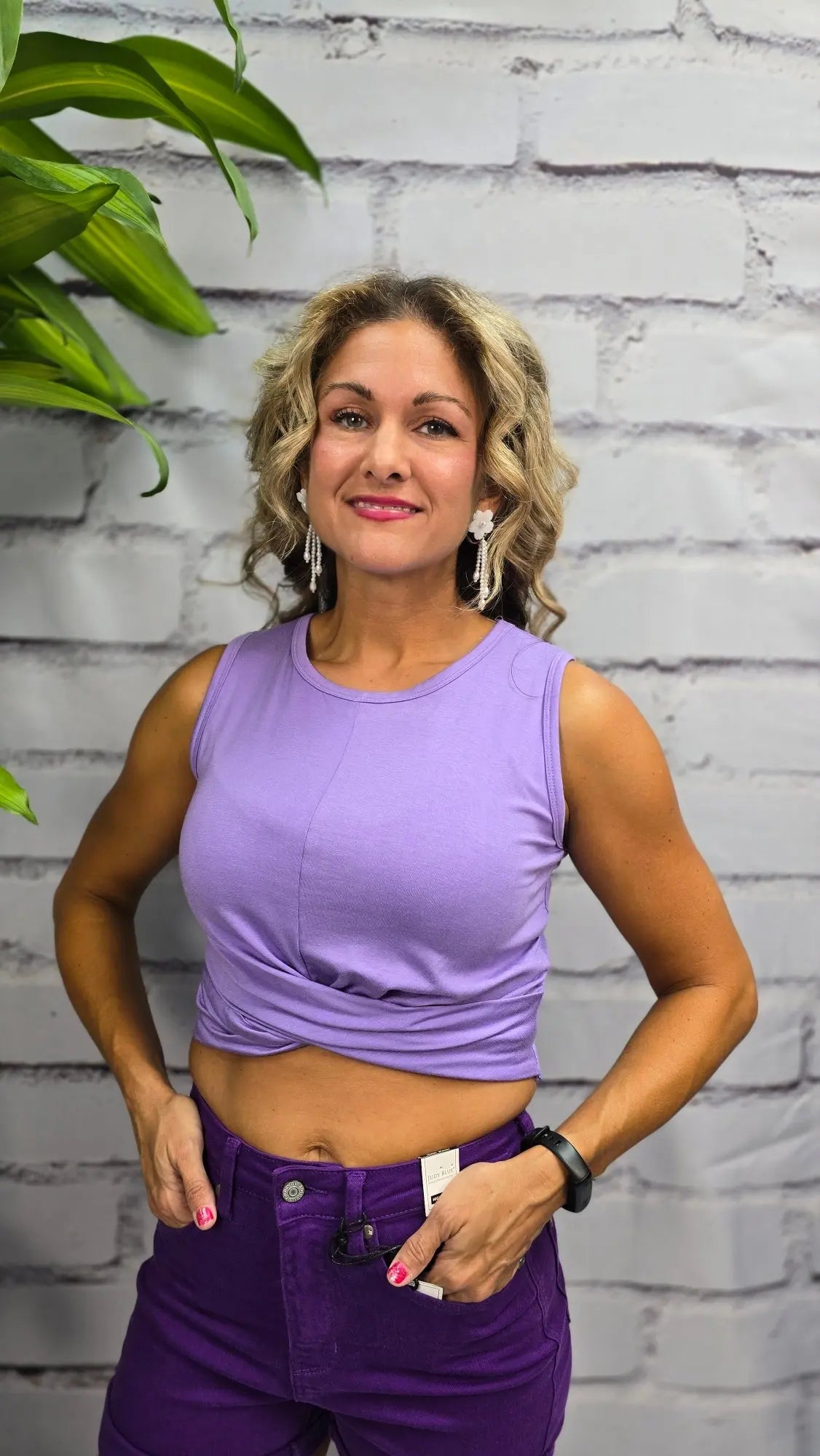 Tessa Twist Tank Zenana