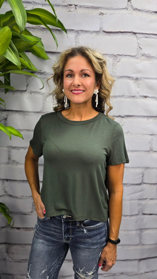 Crop Bamboo Tshirt mittoshop