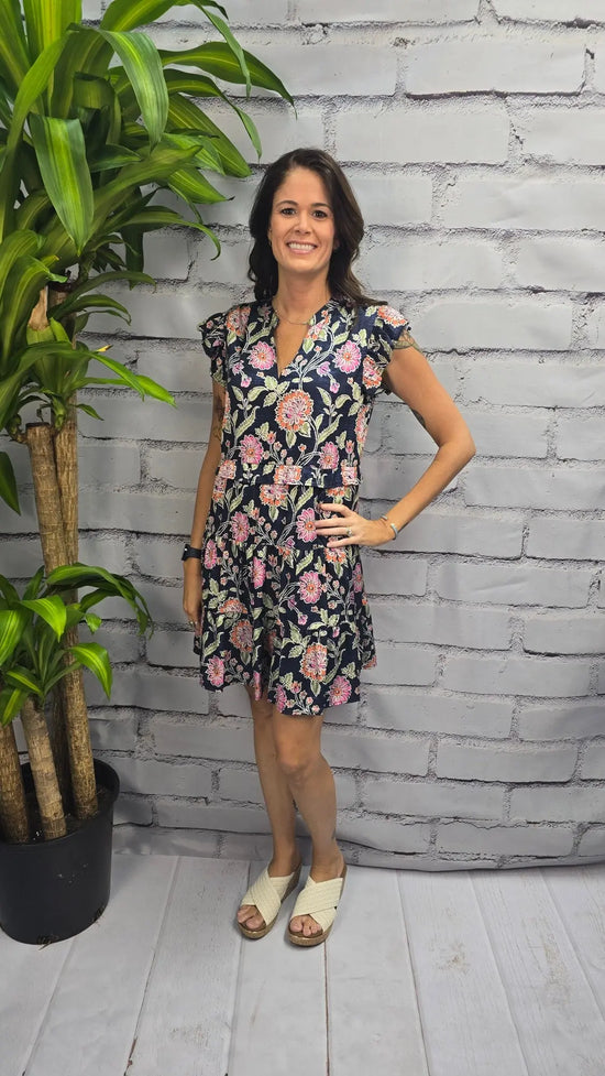 Camellia Floral Dress THML