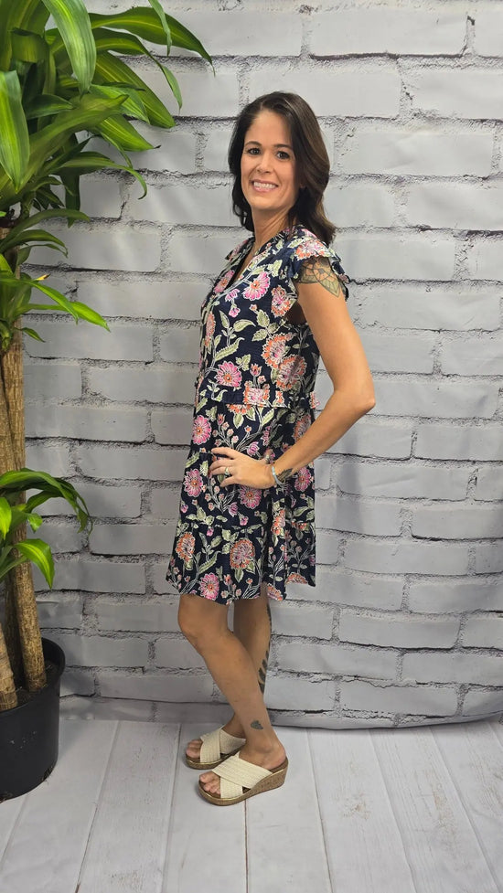 Camellia Floral Dress THML