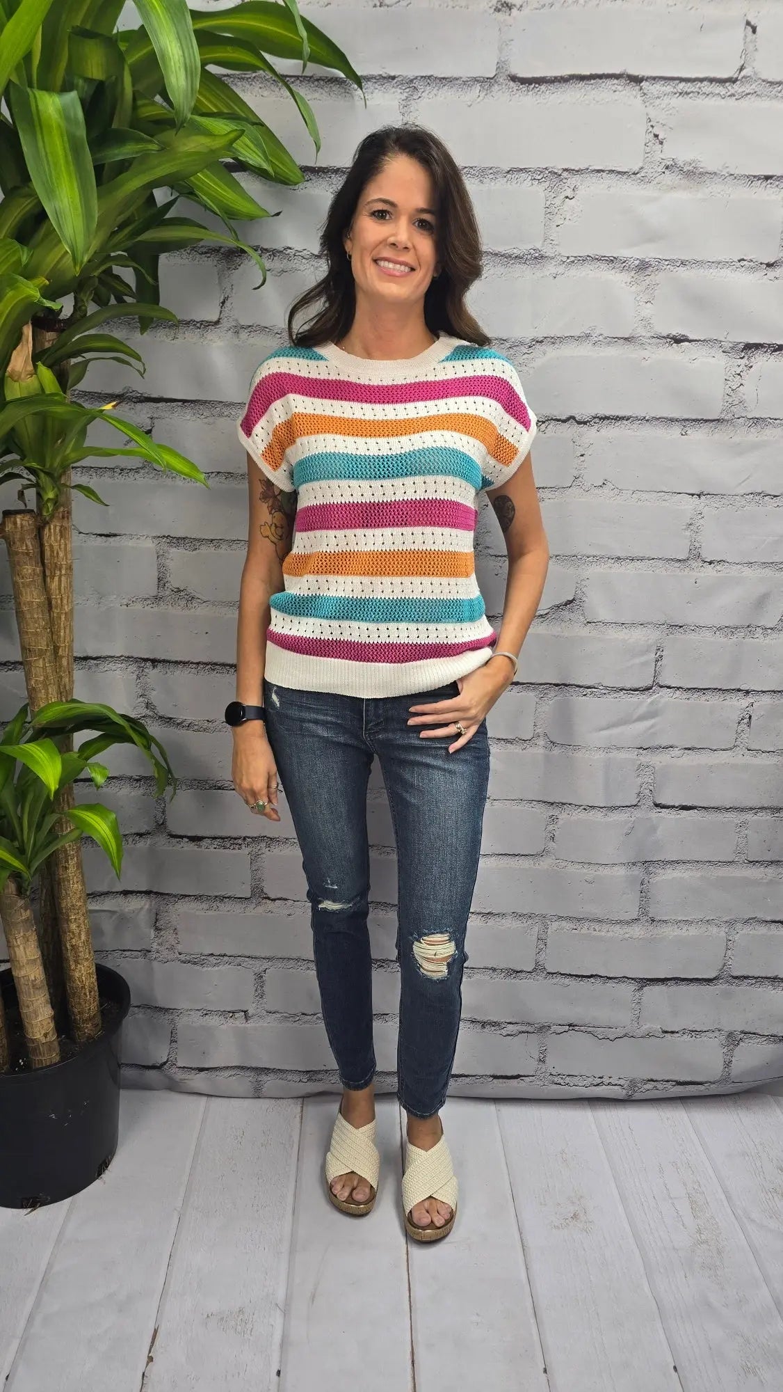 Fallon Mid-Rise Tummy Control Distressed Skinny Judy Blue
