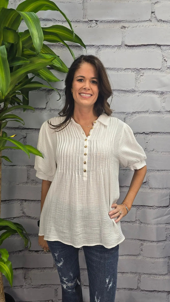 Gauze Short Sleeve Jodifl