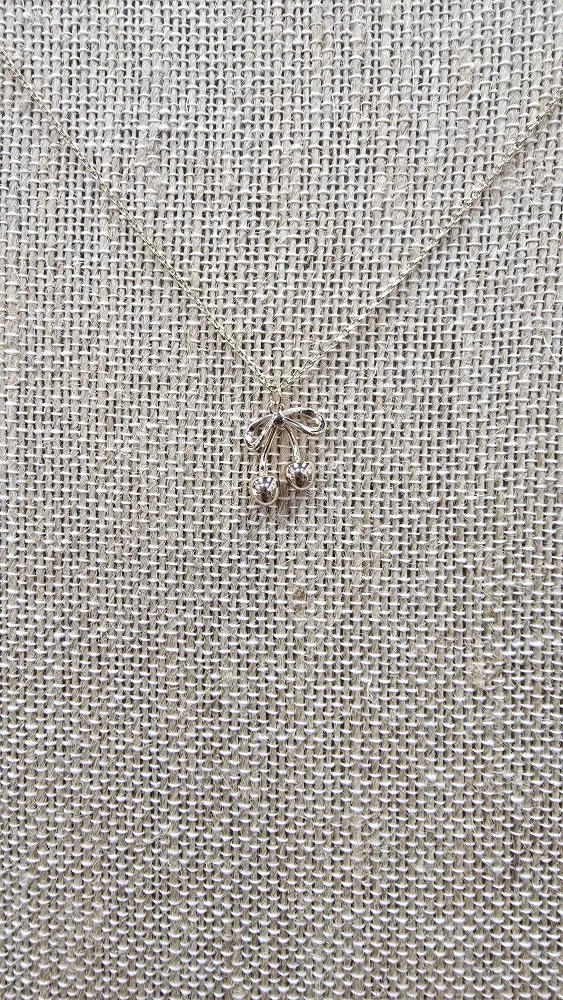 Golden Cherry Box Necklace What's Hot