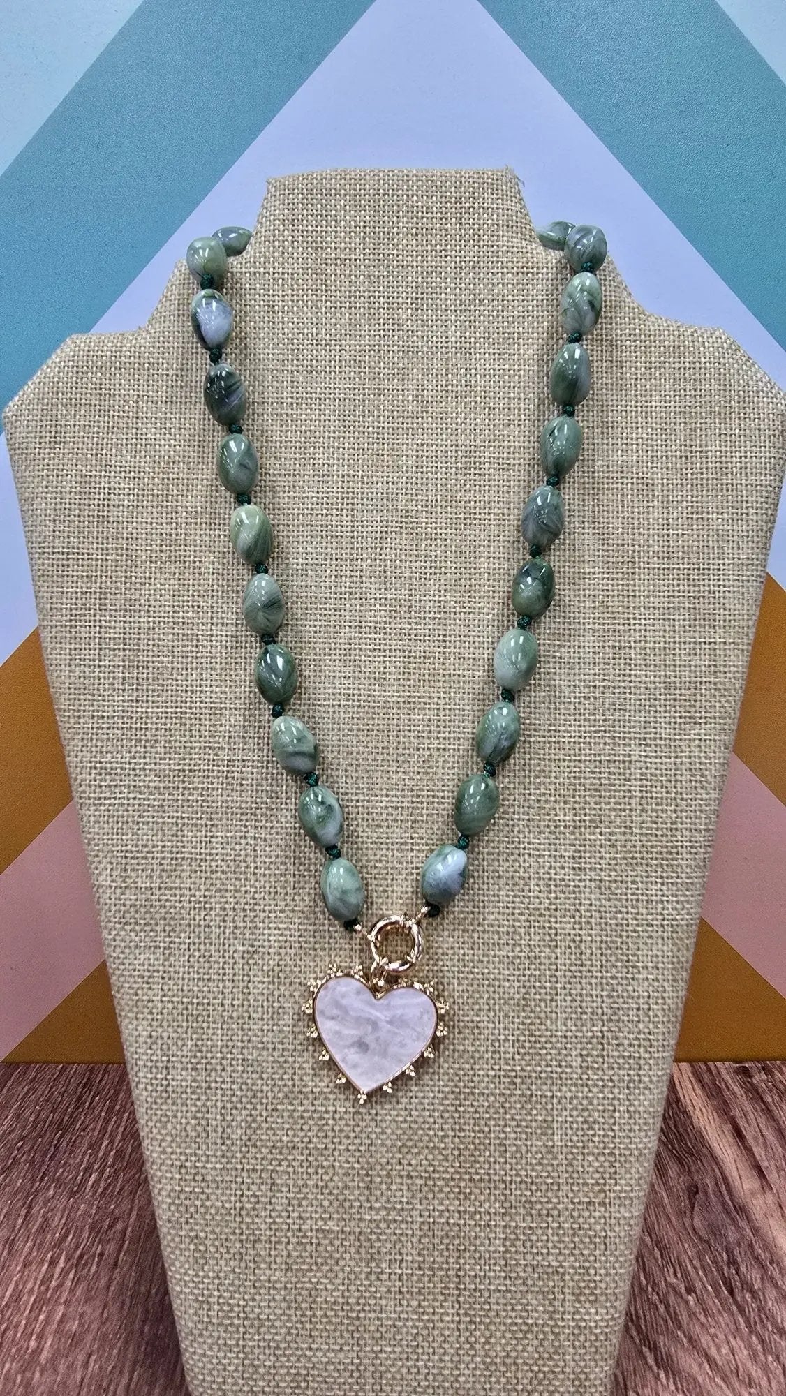 Sage-Kissed Heart Necklace What's Hot