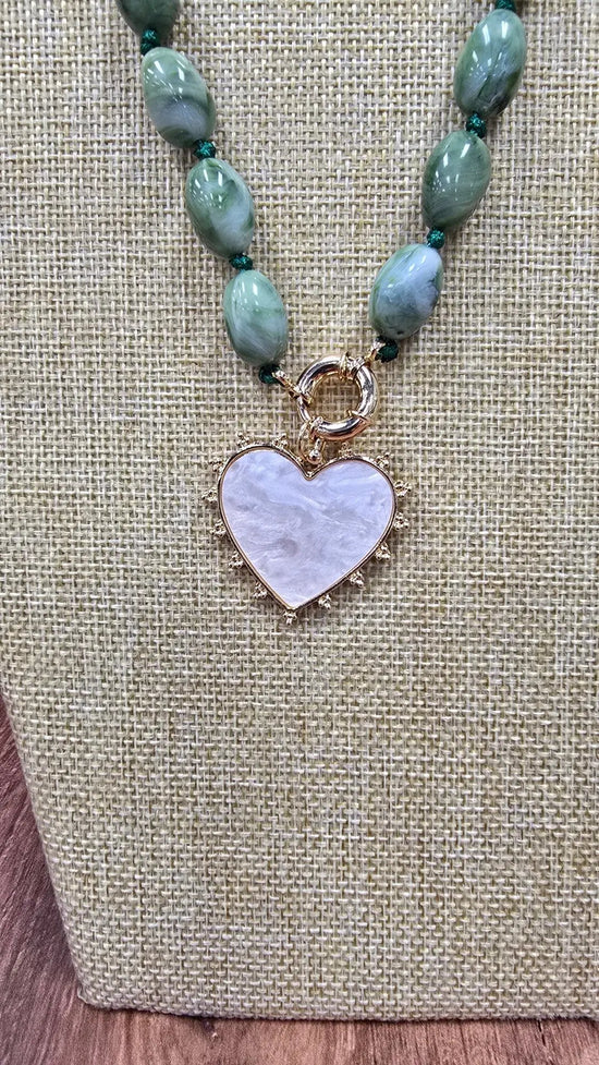 Sage-Kissed Heart Necklace What's Hot