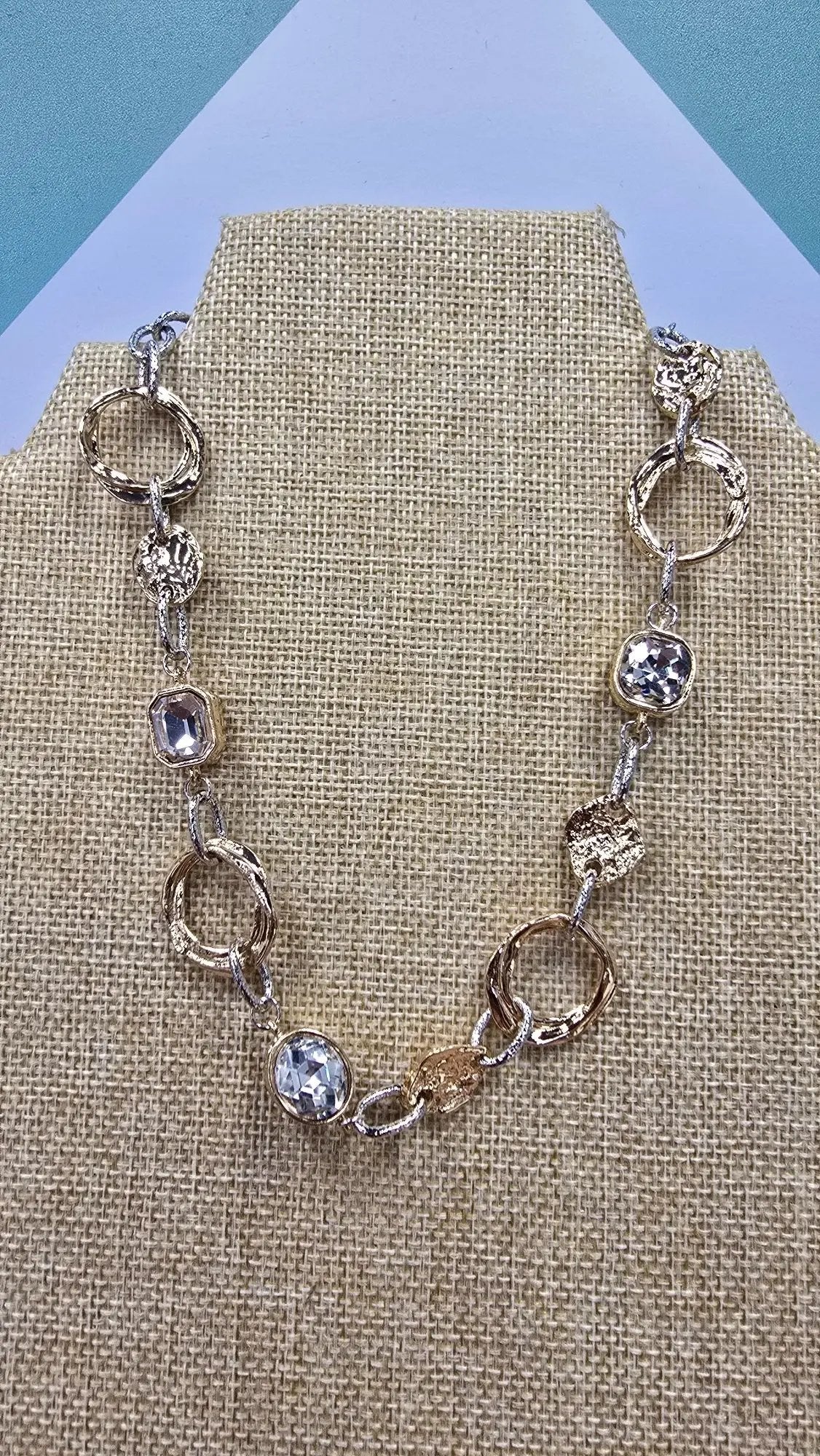 The Aurelia Links Necklace with Silver Links What's Hot