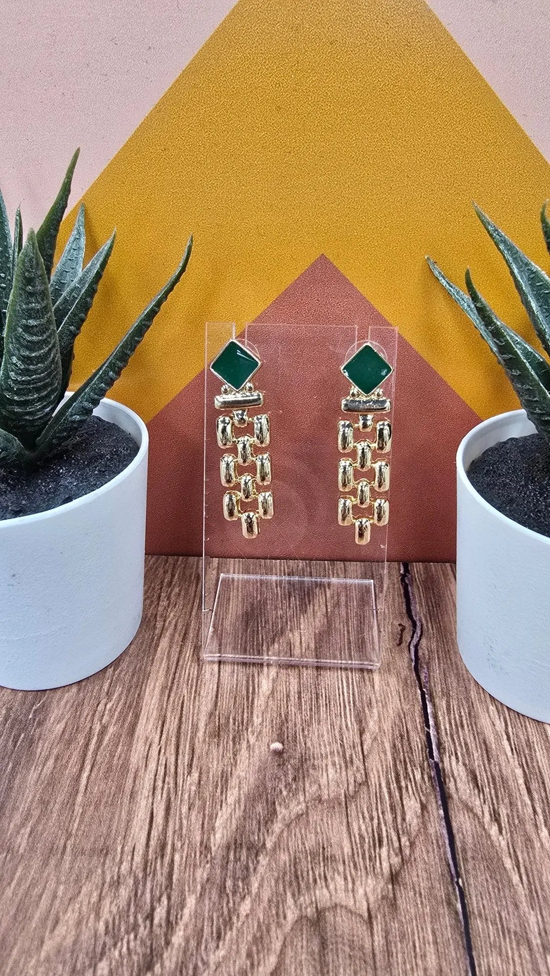 Emerald Cascade Earrings What's Hot
