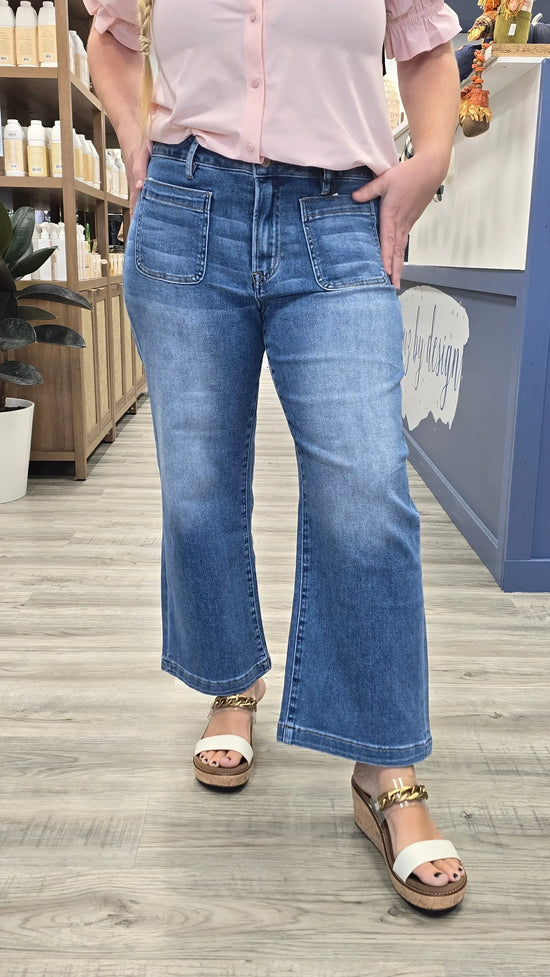 Cyrus Crop Wide leg MIca