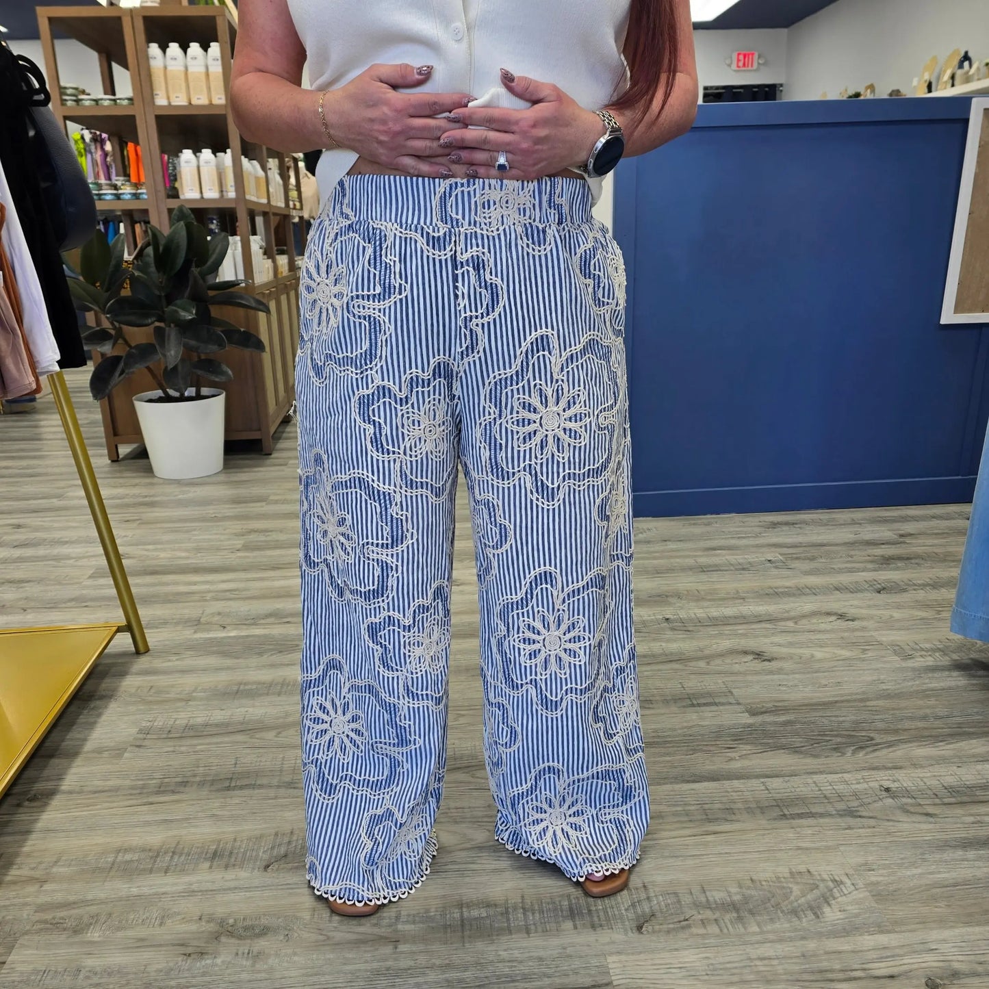 Saffron Stripe Pants THML