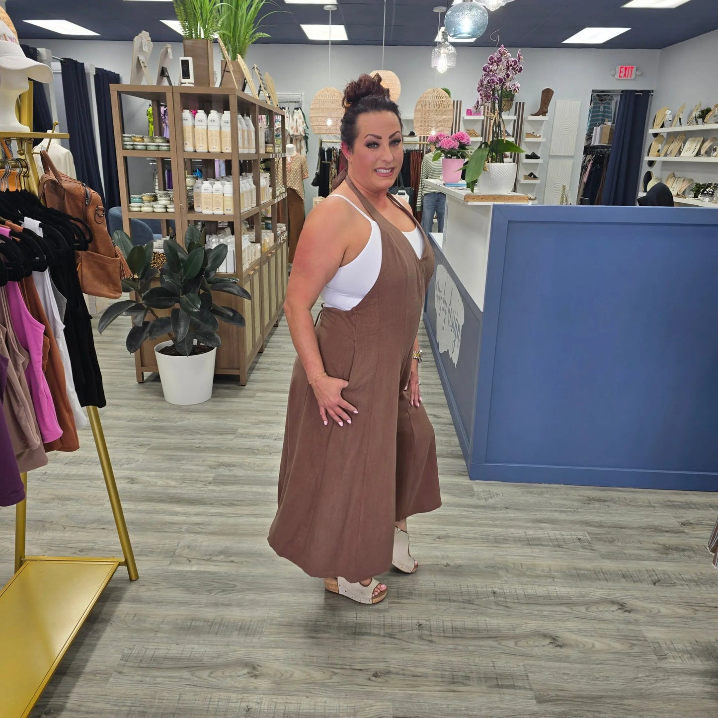 brn jumpsuit mustard seed