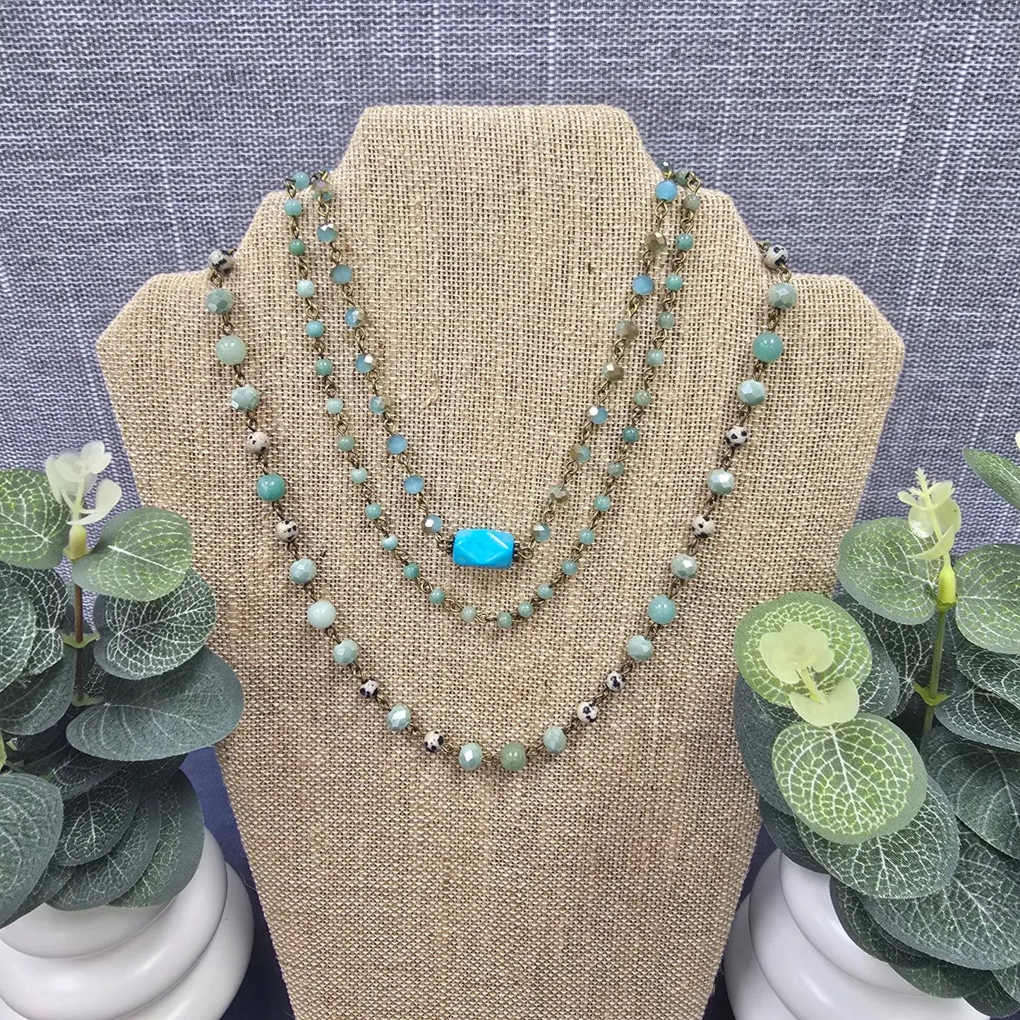 magnetic triple necklace Dlyan T Designs