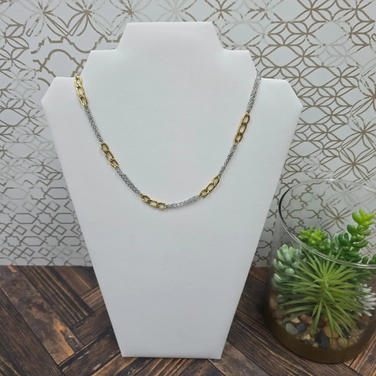 Grace Two Toned Necklace ChanSuttPearls