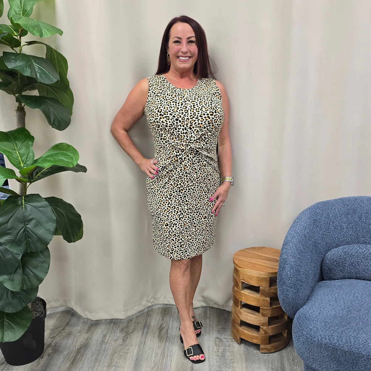 Animal Print Sleeveless dress Tribal