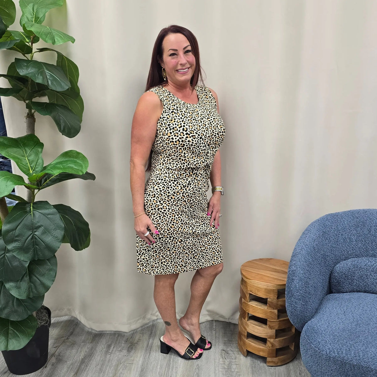 Animal Print Sleeveless dress Tribal