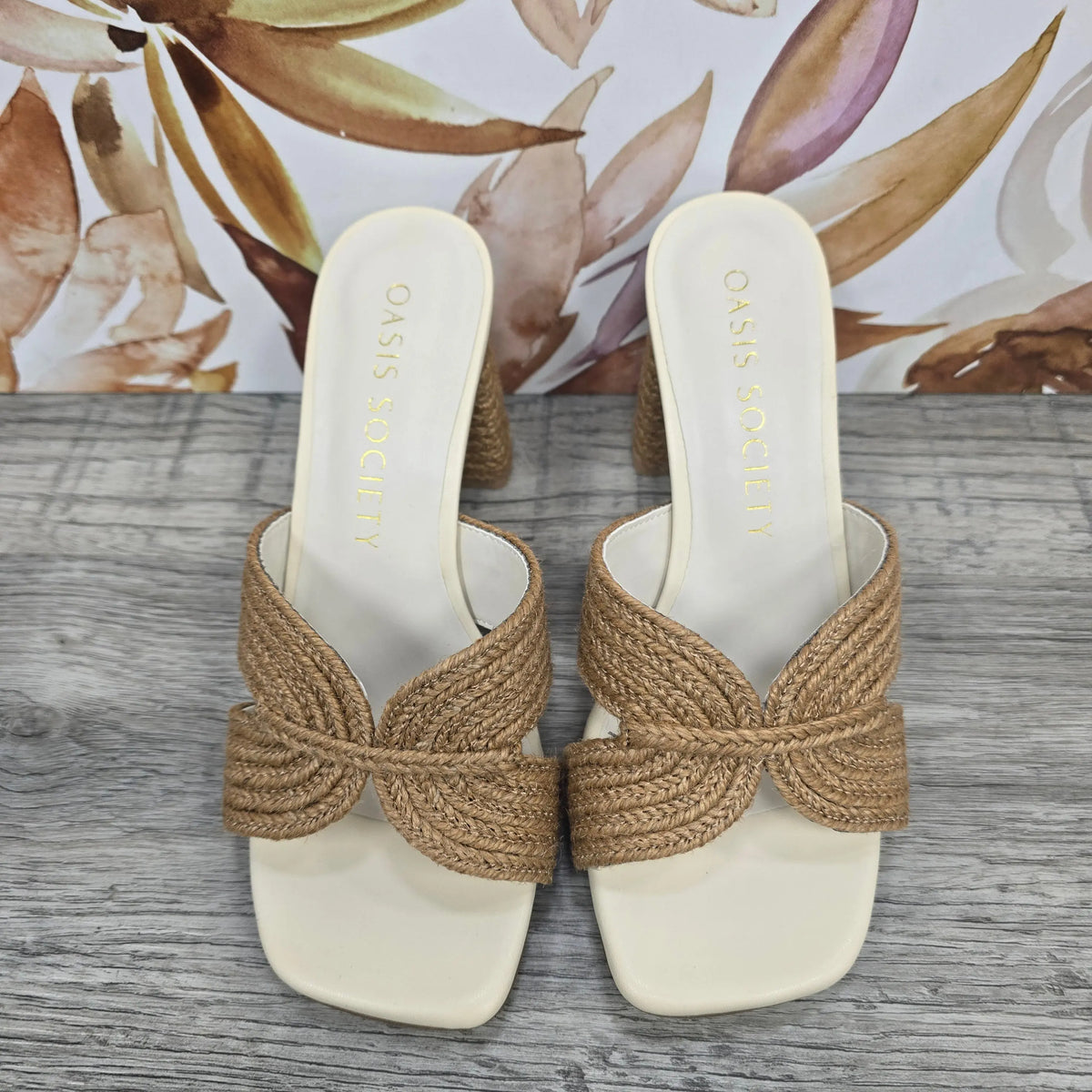 The Santiago Raffia Heel Oasis Society