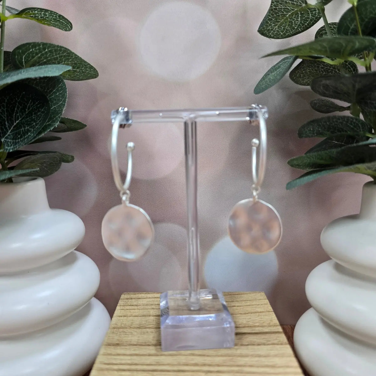 Medallion Charm Hoop Earring Zenzii