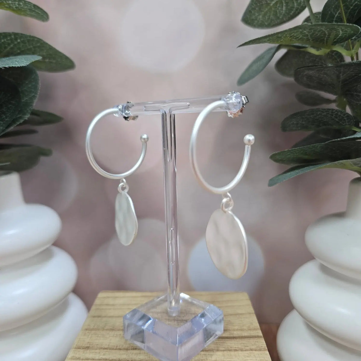 Medallion Charm Hoop Earring Zenzii
