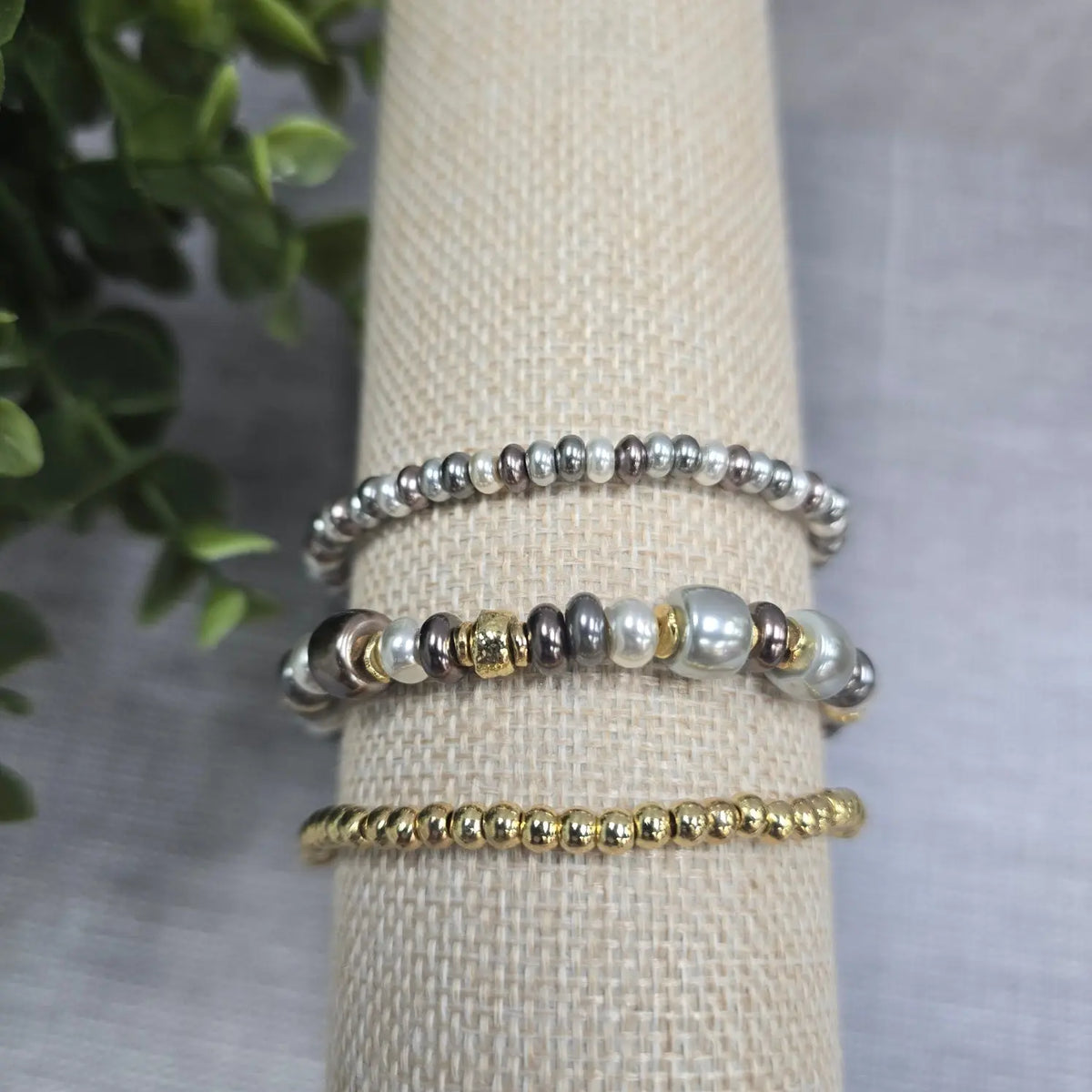 Devin Beaded Stretch Bracelet Set Caroline Hill