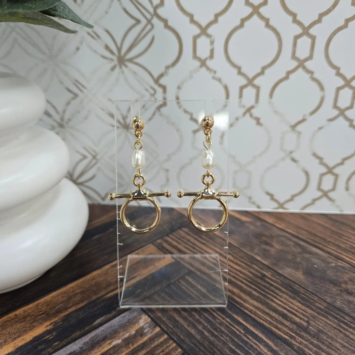 Maddie Horsebit Dangle Earring Caroline Hill