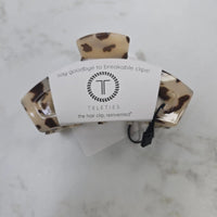 Open Hair Clip | Medium | Blonde Tortoise Teleties