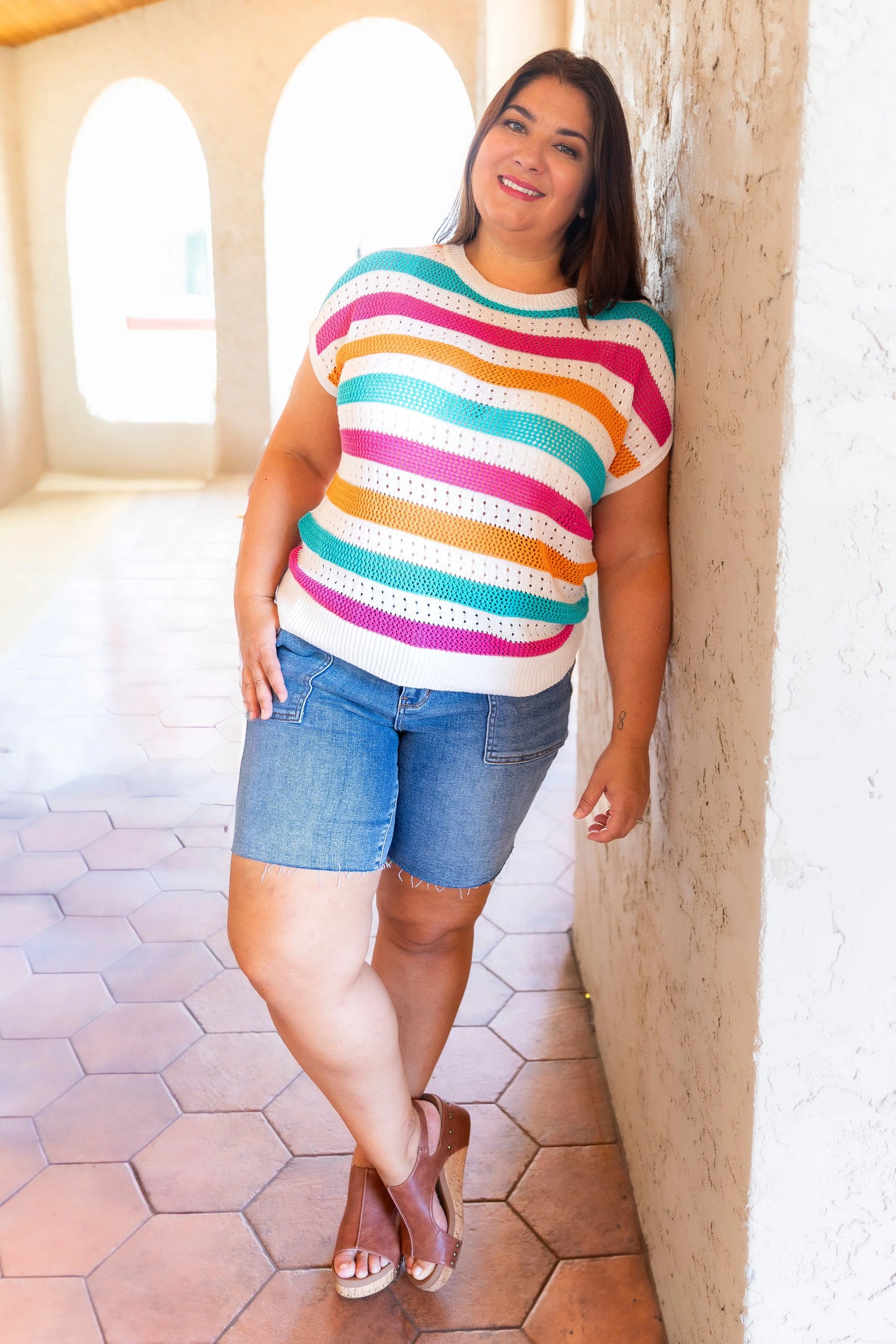 Multicolor Stripe Sweater Staccato