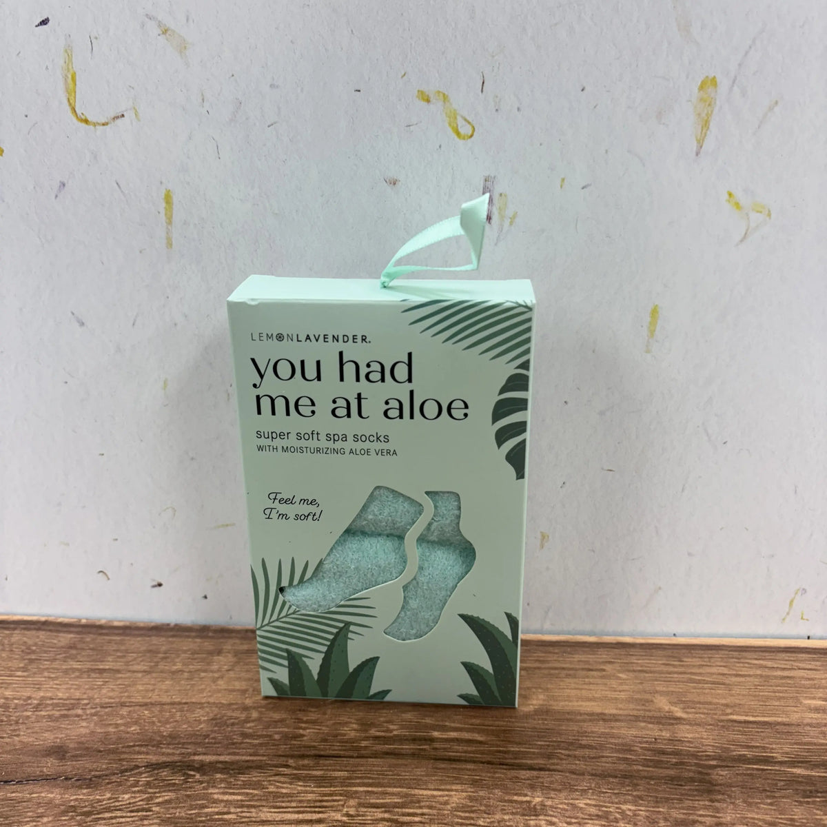 Lemon Lavender You Had Me At Aloe Super Soft Spa Socks Cruz By Design