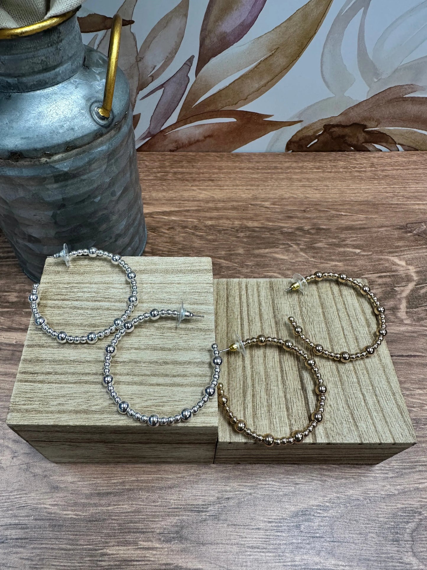 Water Resistant Beaded Hoops What's Hot