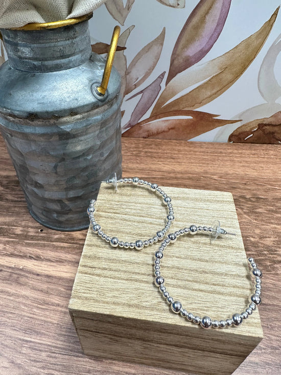 Water Resistant Beaded Hoops What's Hot