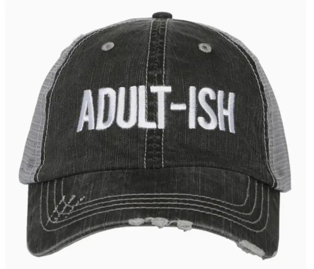 Adult-ish Trucker Hat Katydid