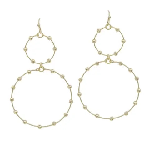 Double Circle w/Beaded Accents What's Hot