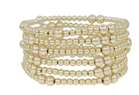 Set of 7 Beaded Bracelets What's Hot