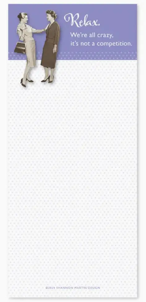 We’Re All Crazy List Pad Shannon Martin Design