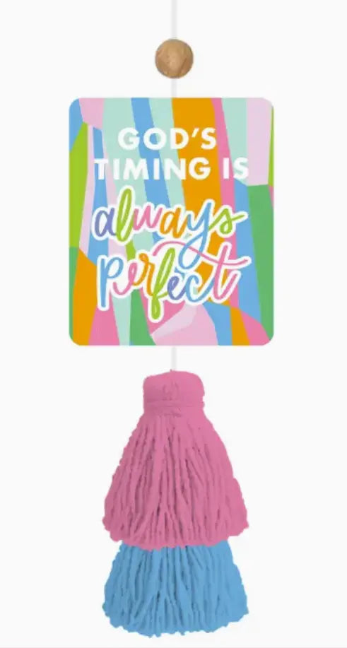 God's Timing Car Freshener Mary Square