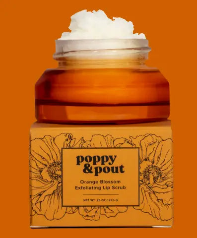 Lip Scrub, Orange Blossom Poppy & Pout
