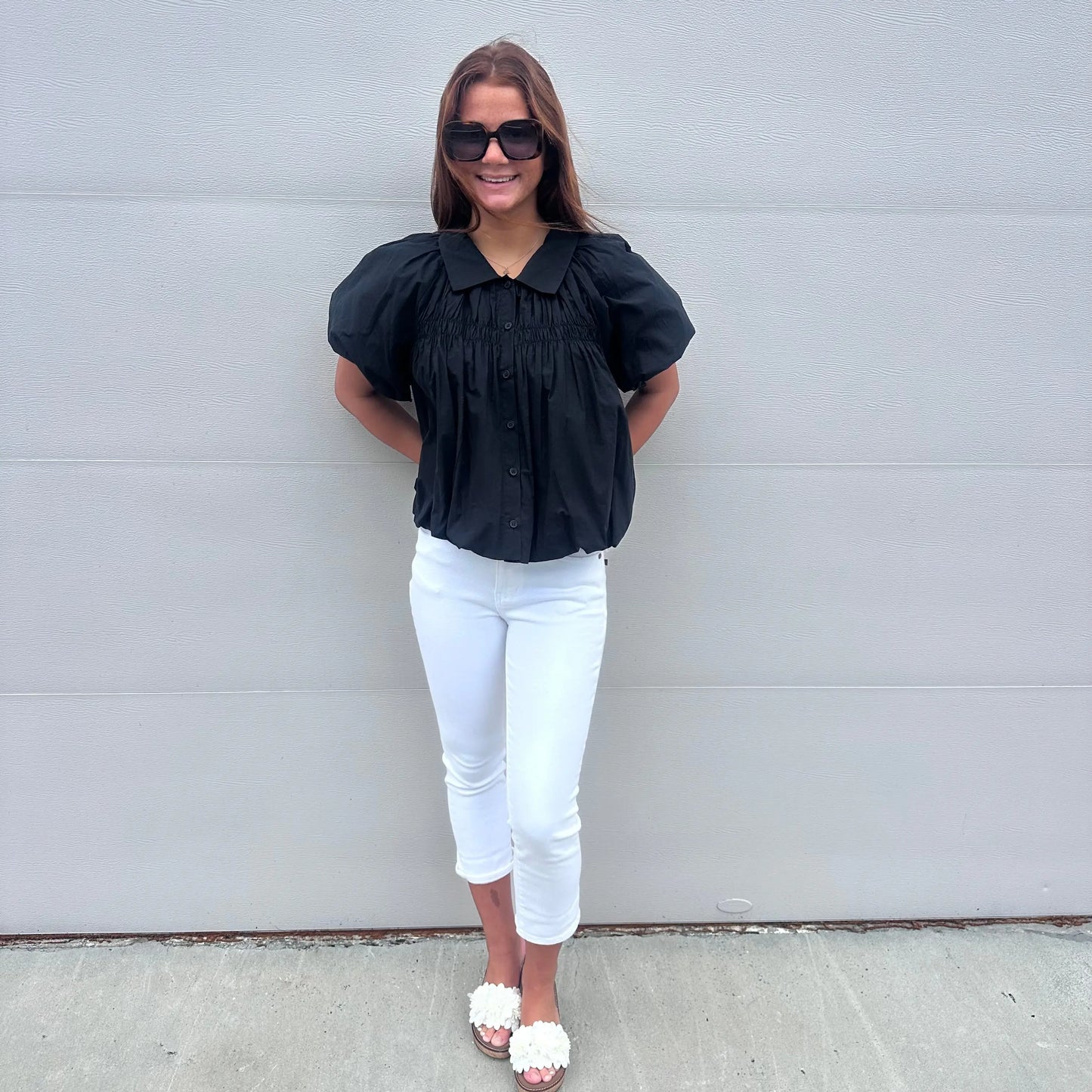 Avery Blouse Elle Grey