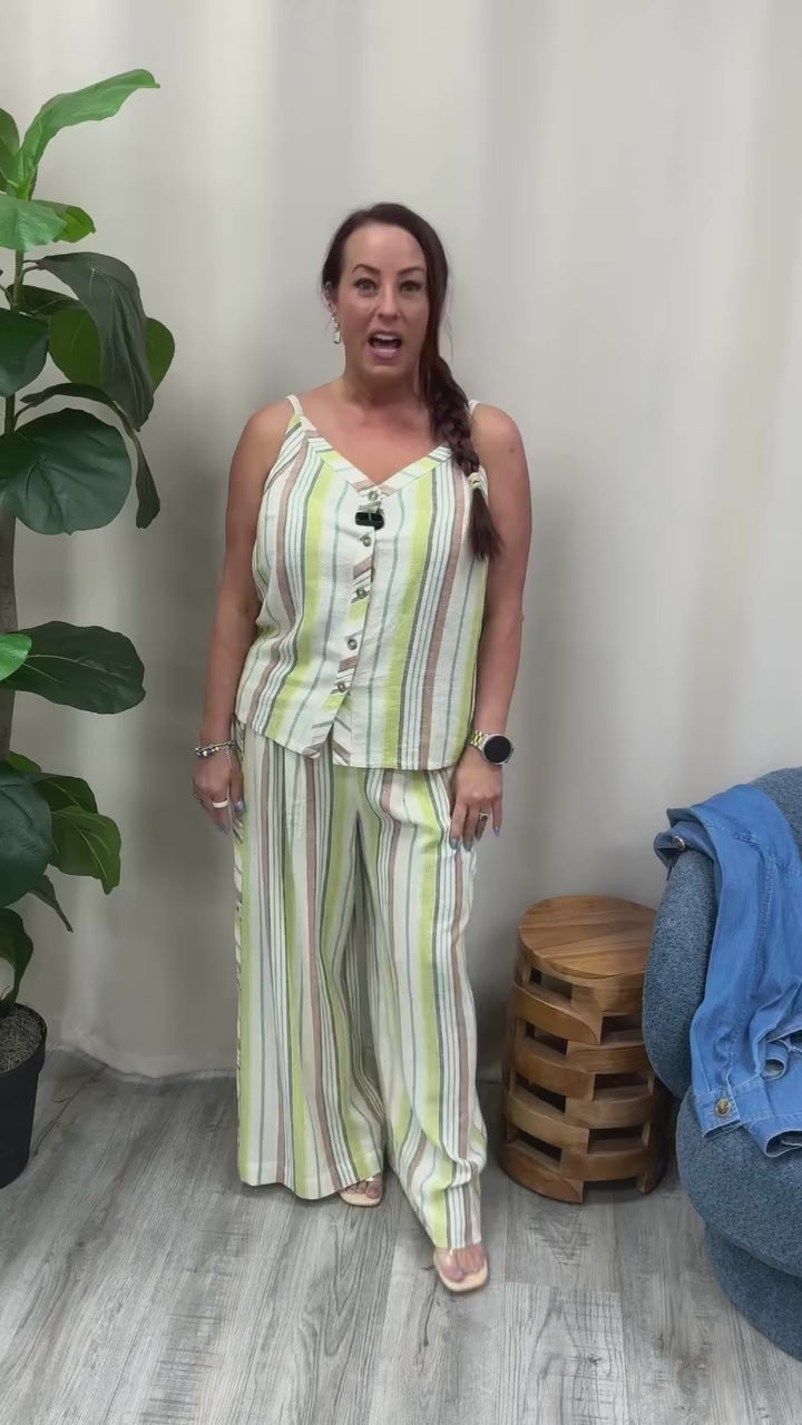 Selena Striped Pants