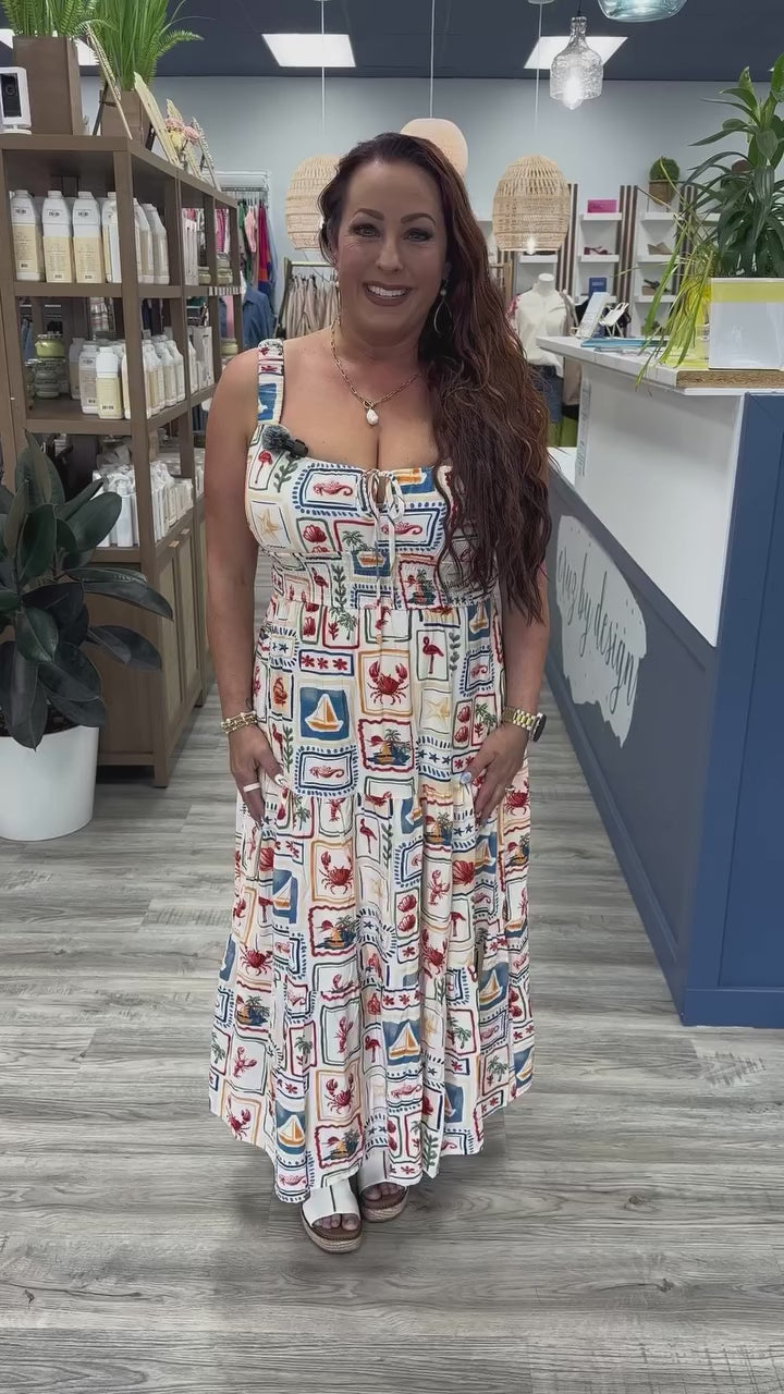The Seaside Story Maxi Dress