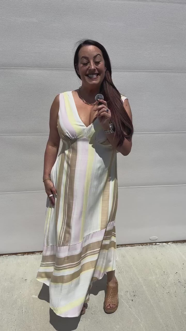 Melissa Asymmetrical Print Dress