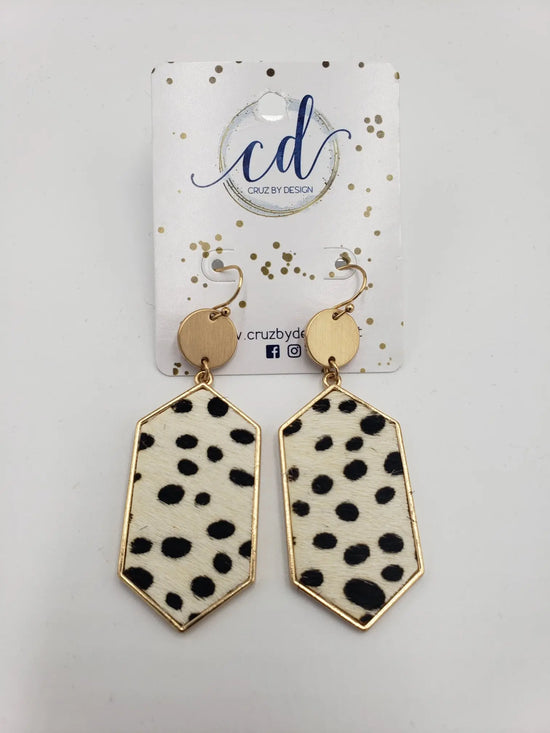 Faux Animal hair earrings Suzie Q