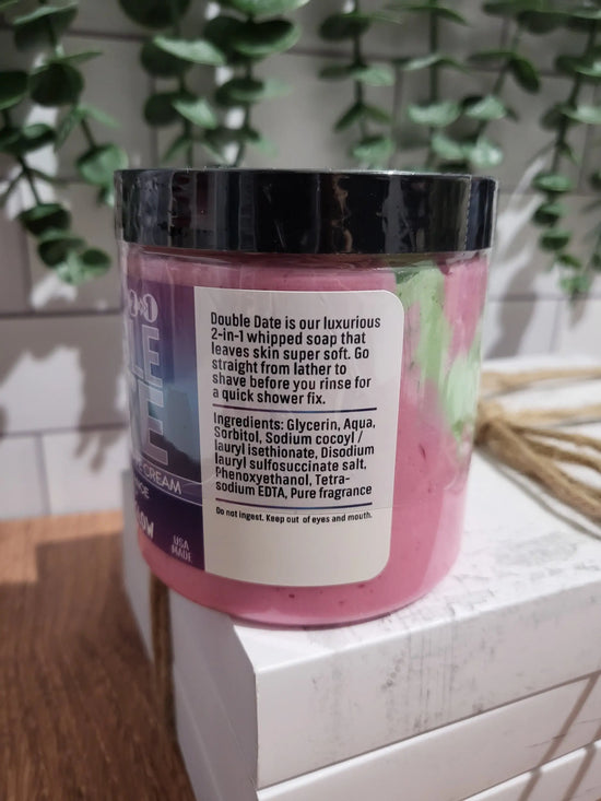 Double Date Whipped Soap & Shave Cream - Mermaid Glow Country Bathhouse