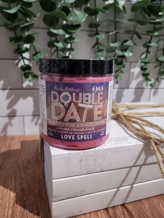 Double Date Whipped Soap & Shave Cream - Love Spell Country Bathhouse