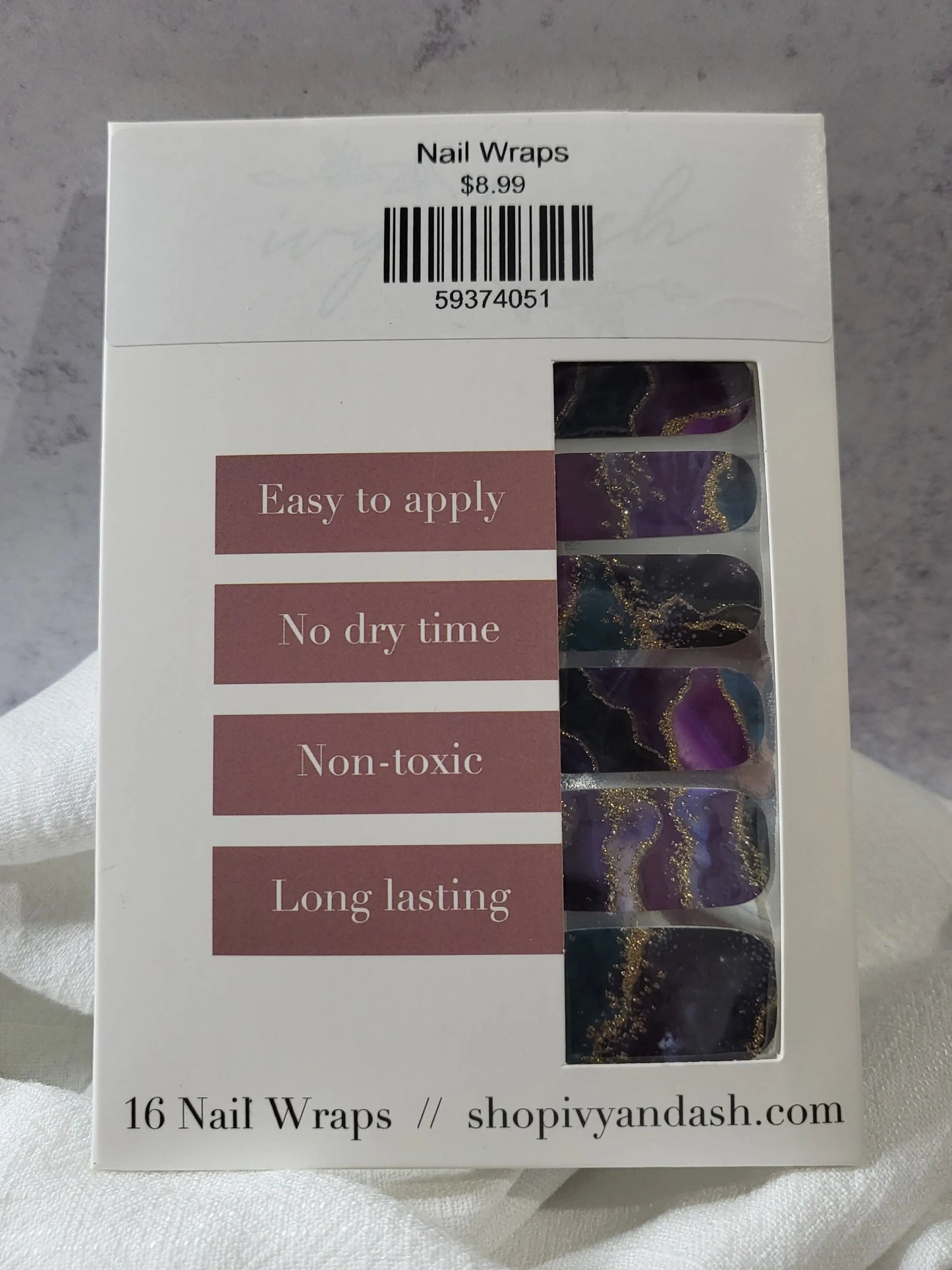 Nail Wraps - Amethyst Galaxy Ivy & Ash