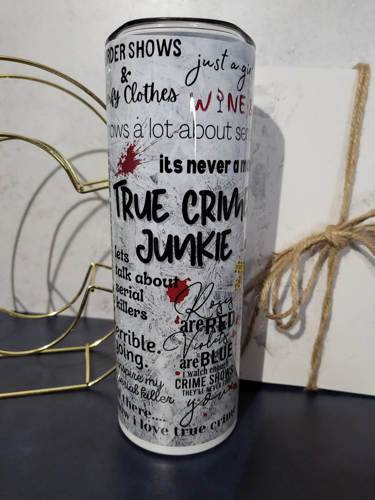 True Crime Junkie Tumbler CMD Wholesale