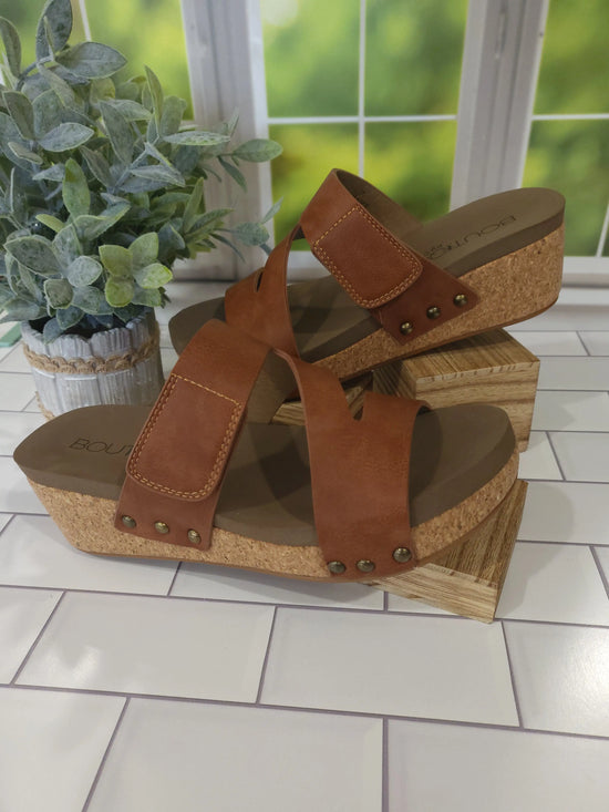 Cognac Slip On Clearance - NO RETURNS Corky's