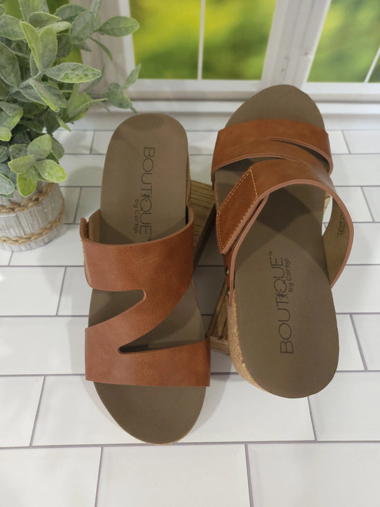 Cognac Slip On Clearance - NO RETURNS Corky's