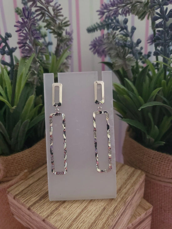 Square Wavy Earrings Suzie Q